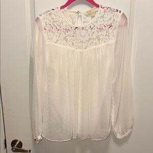 Michael Kors White Lace Blouse